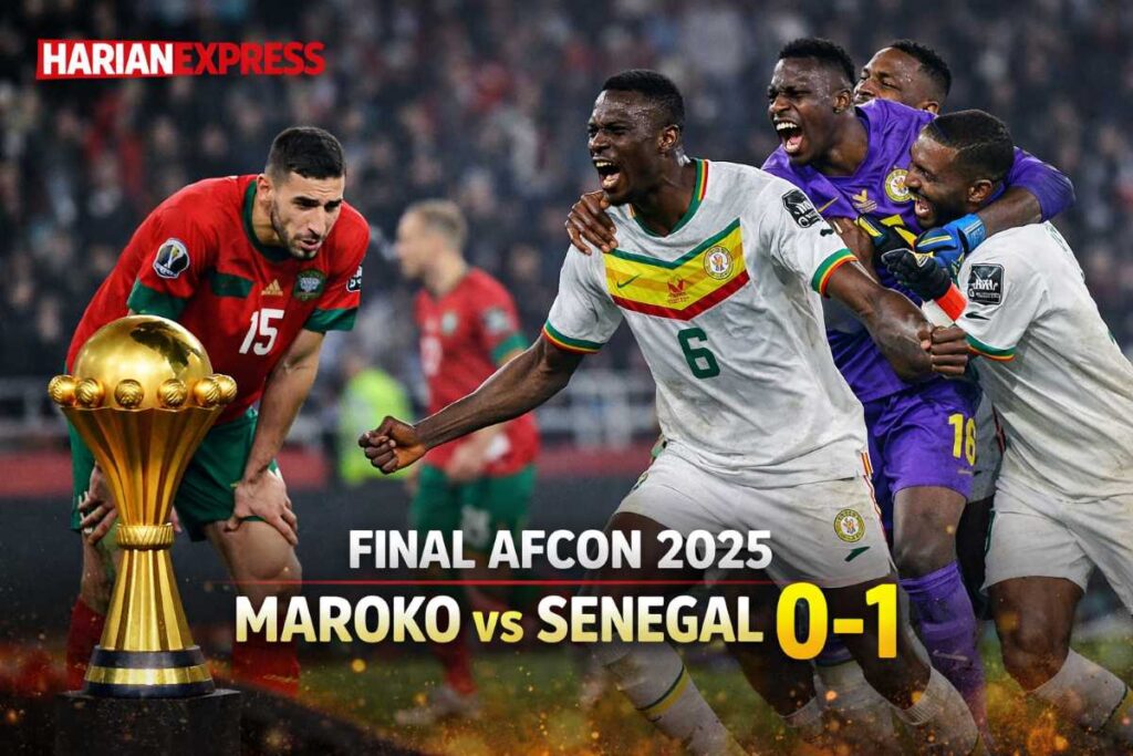 AFCON 2025: Senegal Tundukkan Maroko Lewat Drama Sengit di Final Rabat