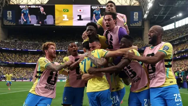 Gol Telat Martinelli Menangkan Brasil 2-1 Atas Jepang di Piala Dunia