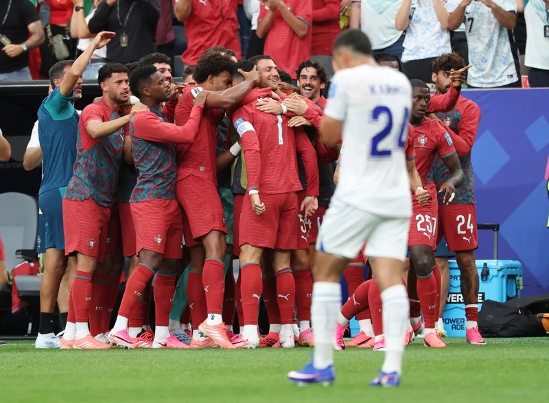 Gambar tambahan: portugal berhasil mengalahkan uzbekistan 5 0 pada laga kedua grup k di stadion houston texas amerika serikat rabu 2462026 dini 1782259425659