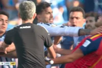 Players clash after Spain beat Argentina in the 2026 FIFA World Cup final