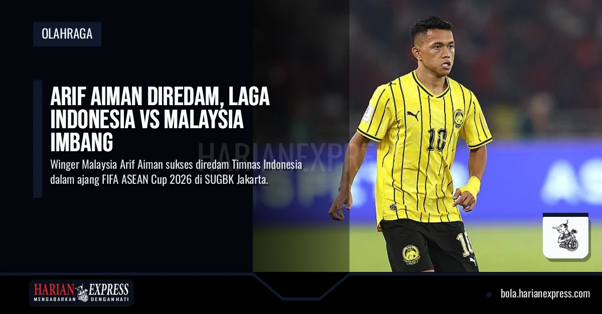 Arif Aiman Diredam, Laga Indonesia vs Malaysia Imbang