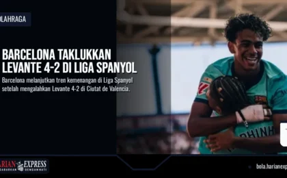Barcelona Taklukkan Levante 4-2 di Liga Spanyol