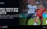 Bursa Transfer Super League 2026/27 Resmi Ditutup
