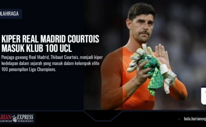 Kiper Real Madrid Courtois Masuk Klub 100 UCL