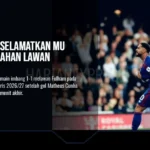 Gol Cunha Selamatkan MU dari Kekalahan Lawan Fulham