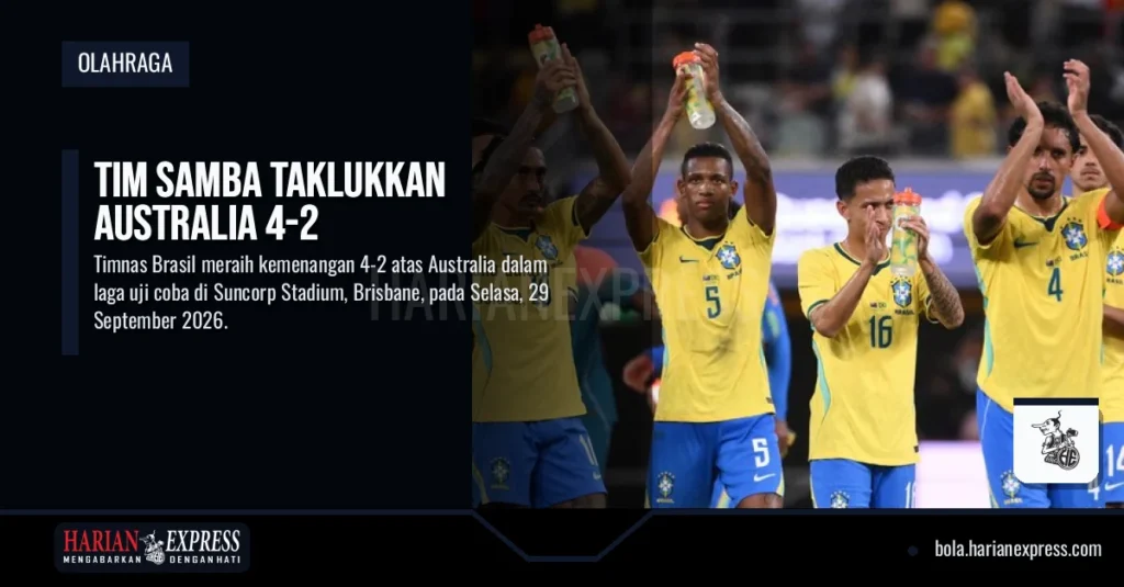 Tim Samba Taklukkan Australia 4-2