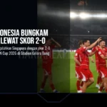 Timnas Indonesia Bungkam Singapura Lewat Skor 2-0