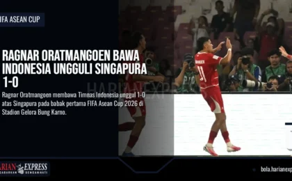 Ragnar Oratmangoen Bawa Indonesia Ungguli Singapura 1-0