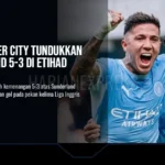 Manchester City Tundukkan Sunderland 5-3 di Etihad Stadium