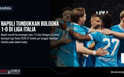 Napoli Tundukkan Bologna 1-0 di Liga Italia