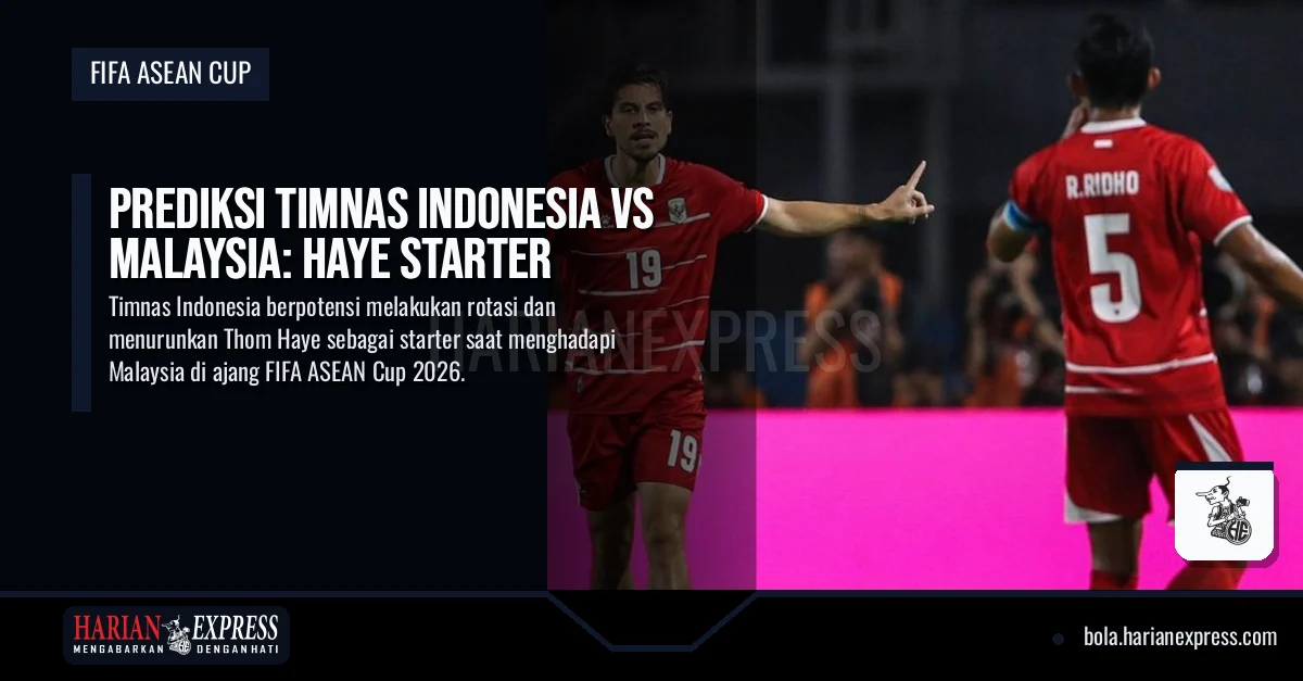 Prediksi Timnas Indonesia Vs Malaysia: Haye Starter