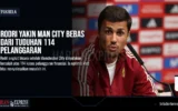 Rodri Yakin Man City Bebas dari Tuduhan 114 Pelanggaran