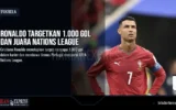 Ronaldo Targetkan 1.000 Gol dan Juara Nations League