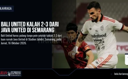 Bali United Kalah 2-3 dari Java United di Semarang