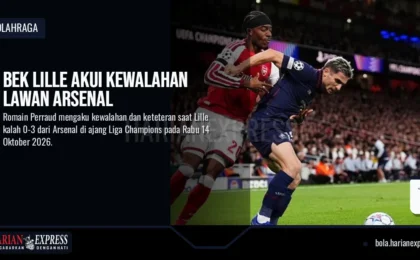 Bek Lille Akui Kewalahan Lawan Arsenal