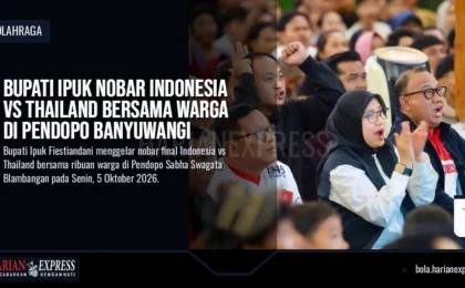 Bupati Ipuk Nobar Indonesia Vs Thailand Bersama Warga di Pendopo Banyuwangi Bupati Ipuk Nobar Indonesia Vs Thailand Bersama Warga di Pendopo Banyuwangi