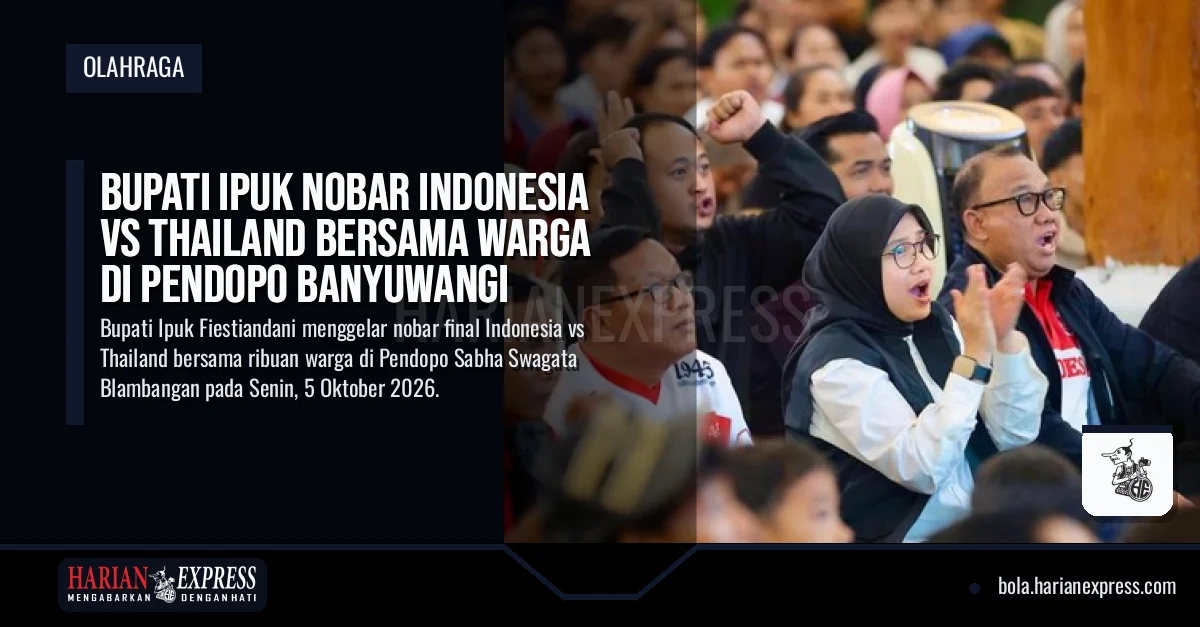 Bupati Ipuk Nobar Indonesia Vs Thailand Bersama Warga di Pendopo Banyuwangi Bupati Ipuk Nobar Indonesia Vs Thailand Bersama Warga di Pendopo Banyuwangi