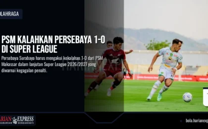 PSM Kalahkan Persebaya 1-0 di Super League