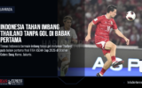 Indonesia Tahan Imbang Thailand Tanpa Gol di Babak Pertama