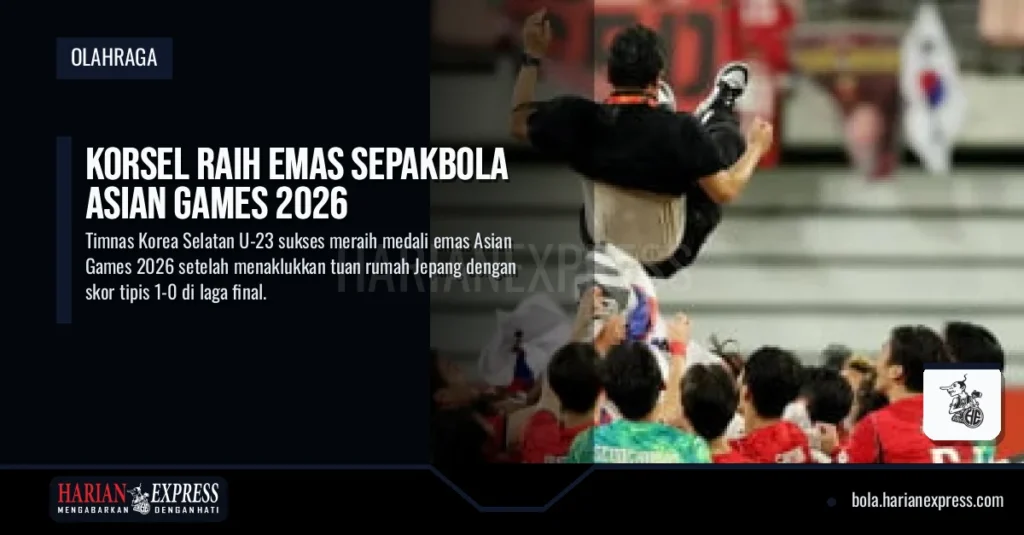 Korsel Raih Emas Sepakbola Asian Games 2026