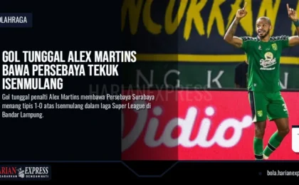 Gol Tunggal Alex Martins Bawa Persebaya Tekuk Isenmulang