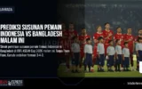 Prediksi Susunan Pemain Indonesia Vs Bangladesh Malam Ini