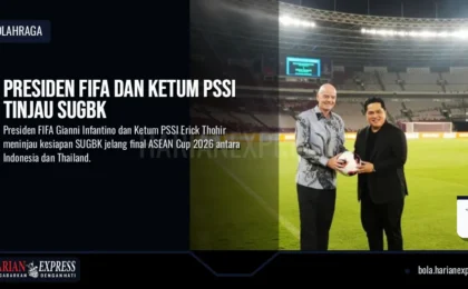 Presiden FIFA dan Ketum PSSI Tinjau SUGBK