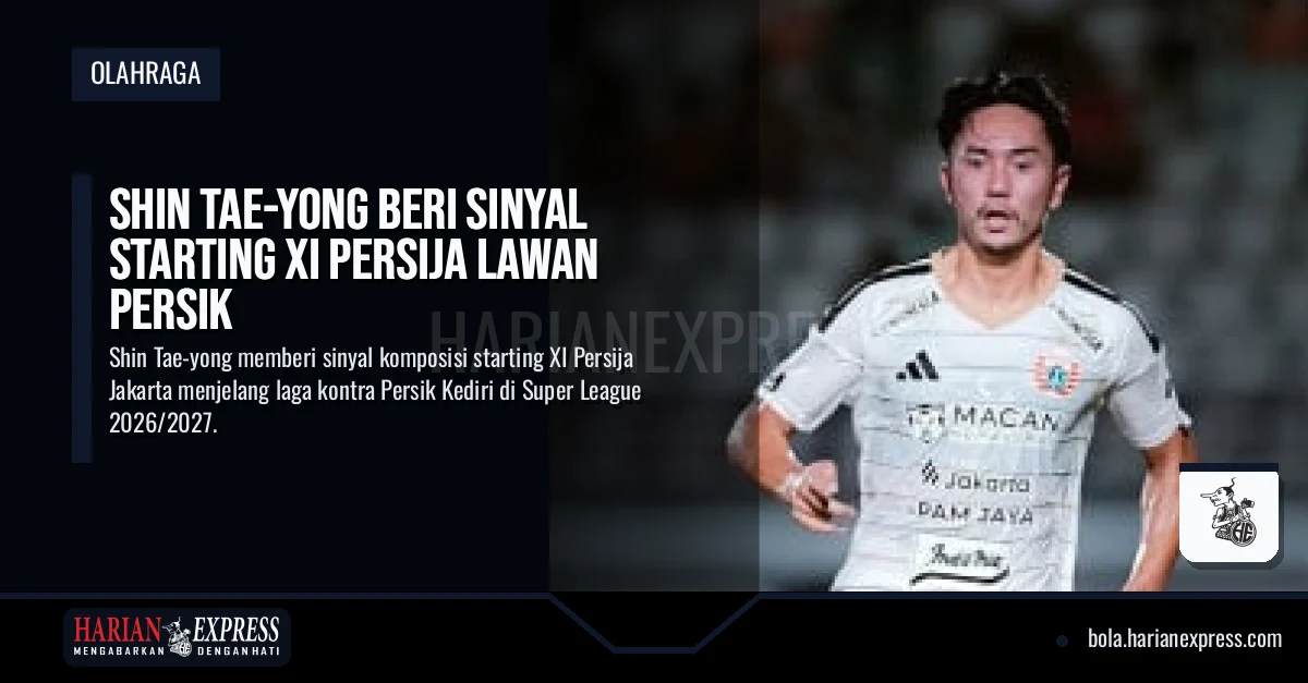 Shin Tae-yong Beri Sinyal Starting XI Persija Lawan Persik