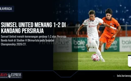 Sumsel United Menang 1-2 di Kandang Persiraja
