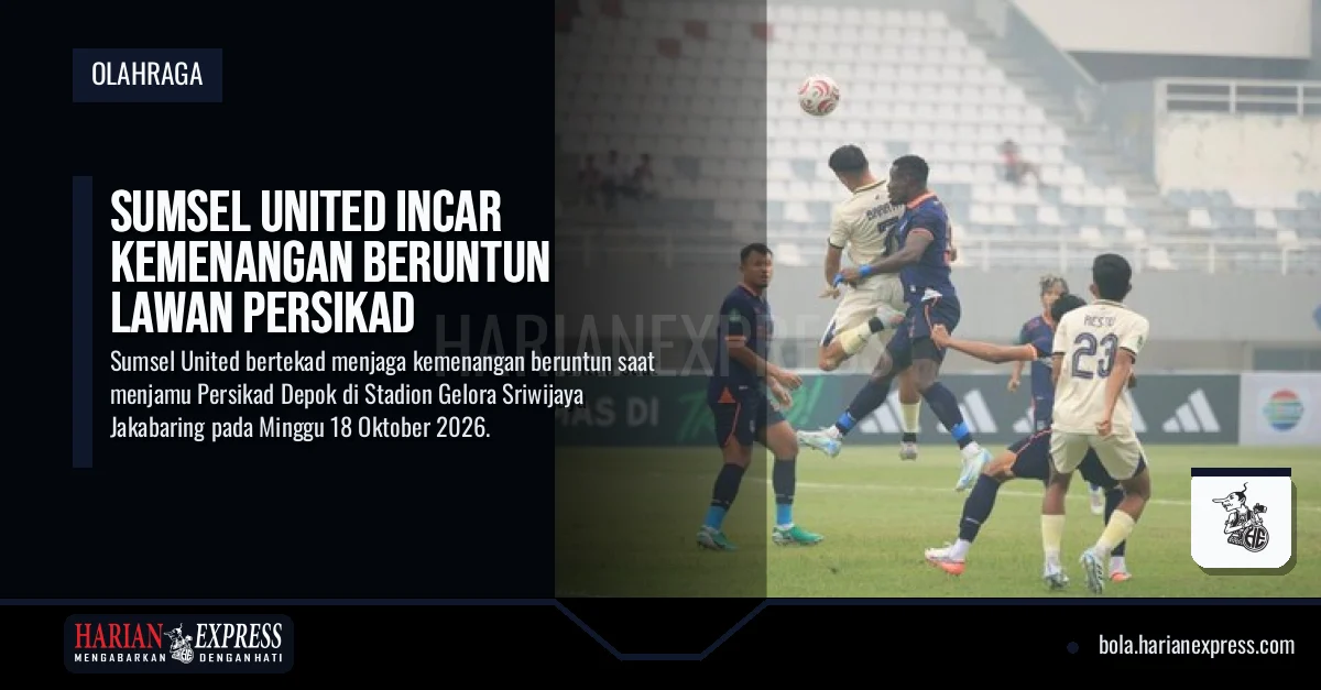 Sumsel United Incar Kemenangan Beruntun Lawan Persikad