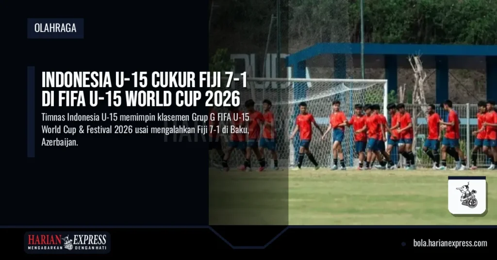 Indonesia U-15 Cukur Fiji 7-1 di FIFA U-15 World Cup 2026